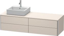 Duravit XSquare Asma dolap ünitesi 1600 mm Taupe Süper Mat XS4914L8383