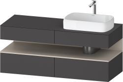 Duravit Studio F. A. Porsche Collection Asma dolap ünitesi 1400 mm Grafit Mat QA4766091490000