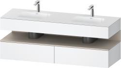 Duravit Studio F. A. Porsche Collection Ankastre lavabo tezgahlı dolap ünitesi ile birlikte 1600 mm Beyaz Mat QA4797091180000