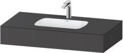 Duravit Studio F. A. Porsche Collection Ankastre lavabo tezgahlı dolap ünitesi ile birlikte 1000 mm Grafit Mat QA4691049490000