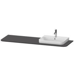 Duravit Happy D.2 Tezgah 1600 mm Grafit Süper Mat HP031HR8080