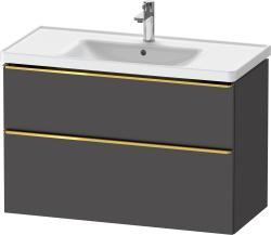 Duravit D-Neo Asma dolap ünitesi 984 mm Grafit Mat DE4356034490000