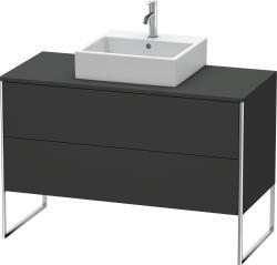 Duravit XSquare Yerden dolap ünitesi için tezgah 1200 mm Grafit Süper Mat