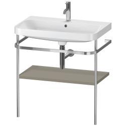 Duravit Happy D.2 c-shape Metal lavabo konsolu 775 mm Taş Grisi Saten Mat Lake HP4837O9292