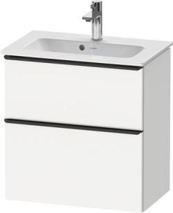 Duravit D-Neo Asma dolap ünitesi Beyaz Mat Beyaz Mat Dekor, Kulp Elmas siyah DE43680BD180000