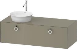 Duravit White Tulip Asma dolap ünitesi 1300 mm Taş Grisi Parlak WT4982LH2H2