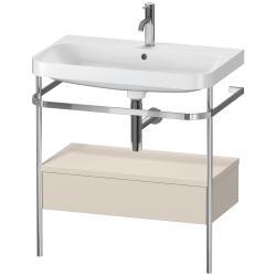 Duravit Happy D.2 metal konsollu ve çekmeceli c-shaped Set 775 mm Taupe Süper Mat HP4842O8383