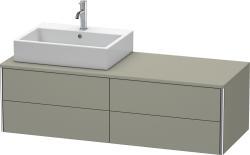 Duravit XSquare Asma dolap ünitesi 1400 mm Taş Grisi Saten Mat Lake XS4913L9292