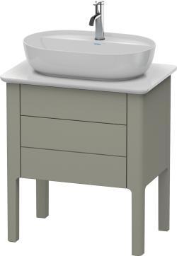 Duravit Luv Yerden dolap ünitesi için tezgah 638 mm Taş Grisi Saten Mat Lake LU956509292