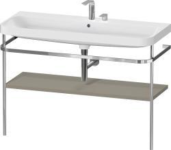 Duravit Happy D.2 c-shape Metal lavabo konsolu 1175 mm Taş Grisi Saten Mat Lake HP4839E92920000