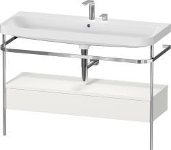 Duravit Happy D.2 metal konsollu ve çekmeceli c-shaped Set 1175 mm İskandinav Beyazı Saten Mat Lake HP4844E39390000