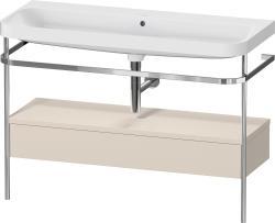 Duravit Happy D.2 metal konsollu ve çekmeceli c-shaped Set 1175 mm Taupe Süper Mat HP4844N83830000