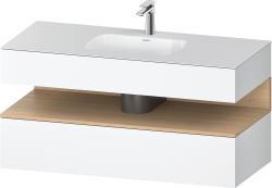Duravit Studio F. A. Porsche Collection Ankastre lavabo tezgahlı dolap ünitesi ile birlikte 1200 mm Beyaz Mat QA4787030180000