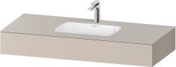Duravit Studio F. A. Porsche Collection Ankastre lavabo tezgahlı dolap ünitesi ile birlikte 1200 mm Taupe Dekoru QA4692091910000