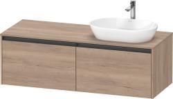 Duravit Ketho.2 Asma dolap ünitesi 1400 mm Marbeled Oak K24888R55550000