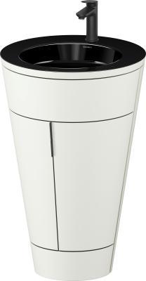 Duravit Starck 1 c-bonded yerden dolap 560 mm İskandinav Beyazı Saten Mat Lake S19515OBD390000