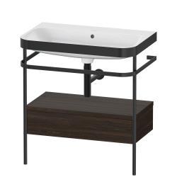 Duravit Happy D.2 metal konsollu ve çekmeceli c-bonded set 775 mm Fırçalanmış Ceviz HP4742N6969