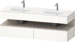 Duravit Studio F. A. Porsche Collection Ankastre lavabo tezgahlı dolap ünitesi ile birlikte 1600 mm Beyaz (parlak) QA4797091220010