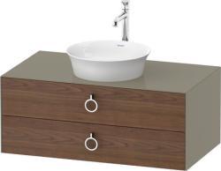 Duravit White Tulip Asma dolap ünitesi Amerikan Ceviz masif Ön yüzey: Amerikan Ceviz Ağacı Mat, Masif ağaç, Gövde: Gri (Taş) Parlak, Boya, Tezgah: Gri (Taş) Parlak, Boya, İç WT4991077H20010