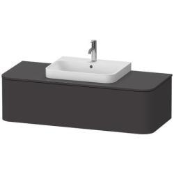 Duravit Happy D.2 Asma dolap ünitesi Grafit Süper Mat Grafit Süper mat Dekor, İç aydınlatma: Entegre HP4942M80800010