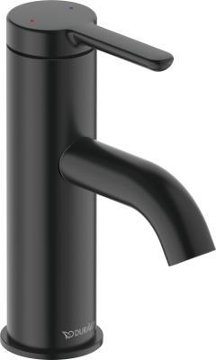 Duravit C.1 Tek kollu lavabo bataryası S 46 mm Siyah Mat C11010002046