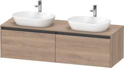 Duravit Ketho.2 Asma dolap ünitesi 1600 mm Marbeled Oak K24889B55550000