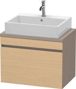 Duravit DuraStyle Asma dolap ünitesi Doğal Meşe Ön yüzey: Meşe Natürel Mat, Dekor, Gövde: Bazalt Mat, Dekor DS530103043