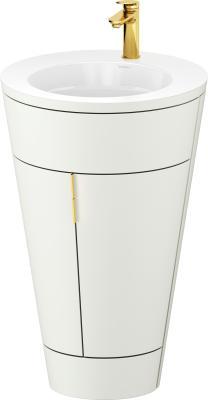 Duravit Starck 1 c-bonded yerden dolap 560 mm İskandinav Beyazı Saten Mat Lake S19513O34390010