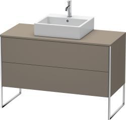 Duravit XSquare Yerden dolap ünitesi için tezgah 1200 mm Flanel Gri Saten Mat Lake