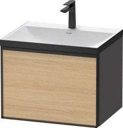 Duravit Vitrium c-bonded Asma dolap Doğal Meşe Ön yüzey: Meşe Natürel Mat, Dekor, Gövde: Grafit Mat, Dekor, Kulp: Grafit Mat, Yüksek yoğunluklu üç katlı ahşap levha, Ürün set VT4285O3049001G