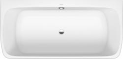 Duravit Studio F. A. Porsche Collection Duvara tam dayalı küvet 1800 mm Beyaz Saten Mat