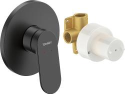 Duravit Wave Ankastre duş bataryası 125 mm Siyah Mat WA4210007046