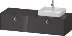 Duravit White Tulip Asma dolap ünitesi 1600 mm Grafit Parlak WT4890RH1H10000