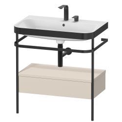 Duravit Happy D.2 metal konsollu ve çekmeceli c-bonded set 775 mm Taupe Süper Mat HP4742E8383