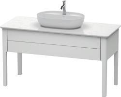 Duravit Luv Yerden dolap ünitesi için tezgah 1338 mm Beyaz Saten Mat Lake LU956103636