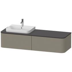 Duravit Happy D.2 Asma dolap ünitesi 1600 mm Taş Grisi Saten Mat Lake HP4944L92920010