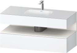 Duravit Studio F. A. Porsche Collection Ankastre lavabo tezgahlı dolap ünitesi ile birlikte 1200 mm Beyaz Mat QA4787084180000