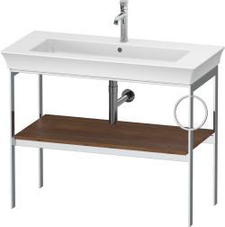 Duravit White Tulip Metal konsol 984 mm Amerikan Ceviz masif WT4544R7777