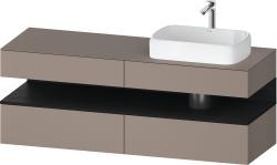 Duravit Studio F. A. Porsche Collection Asma dolap ünitesi 1600 mm Bazalt Mat QA4778016430000