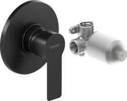 Duravit D-Code Ankastre duş bataryası 115 mm Siyah Mat