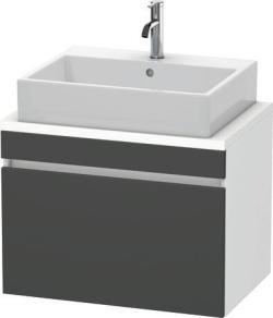 Duravit DuraStyle Asma dolap ünitesi Grafit Mat Ön yüzey: Grafit Mat, Dekor, Gövde: Beyaz Mat, Dekor DS530104918