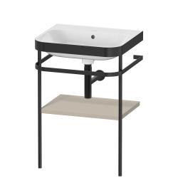 Duravit Happy D.2 c-bonded Metal lavabo konsolu 575 mm Taupe Saten Mat Lake HP4735N6060