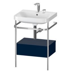 Duravit Happy D.2 metal konsollu ve çekmeceli c-shaped Set 575 mm Gece Mavisi Saten Mat Lake HP4840E9898
