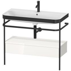 Duravit Happy D.2 metal konsollu ve çekmeceli c-bonded set 975 mm Beyaz (parlak) HP4743O2222