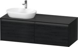 Duravit Ketho.2 Asma dolap ünitesi 1400 mm Siyah Meşe K24888L16160000