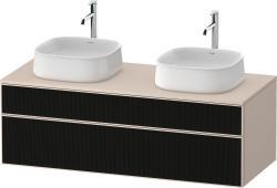 Duravit Zencha Asma dolap ünitesi 1300 mm Siyah Çizgi Yapısı ZE4823B63830000
