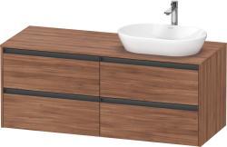 Duravit Ketho.2 Asma dolap ünitesi 1400 mm Doğal Ceviz K24898R79790000