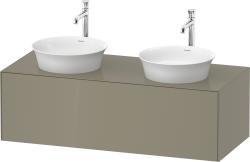 Duravit White Tulip Asma dolap ünitesi 1300 mm Taş Grisi Parlak WT4978BH2H2