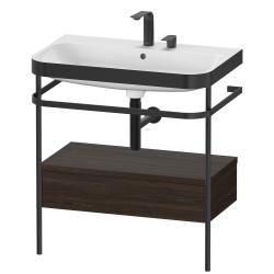 Duravit Happy D.2 metal konsollu ve çekmeceli c-bonded set 775 mm Fırçalanmış Ceviz HP4742E6969