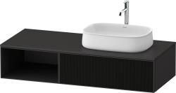 Duravit Zencha Asma dolap ünitesi 1300 mm Siyah Çizgi Yapısı ZE4819063800000